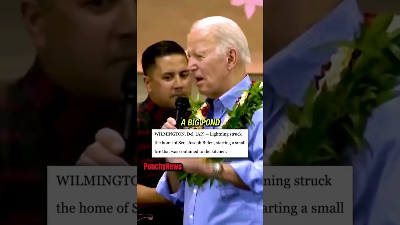 Biden tries AND FAILS to sympathize with wildfire victims by LYING about a Fire at his Home #shorts