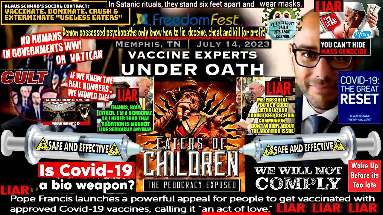 VACCINE EXPERTS UNDER OATH (demonic satanic psychopaths)