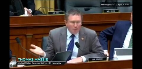 US Representative Thomas Massie discusses an amendment to protect this refusing covid vax- 4-2022