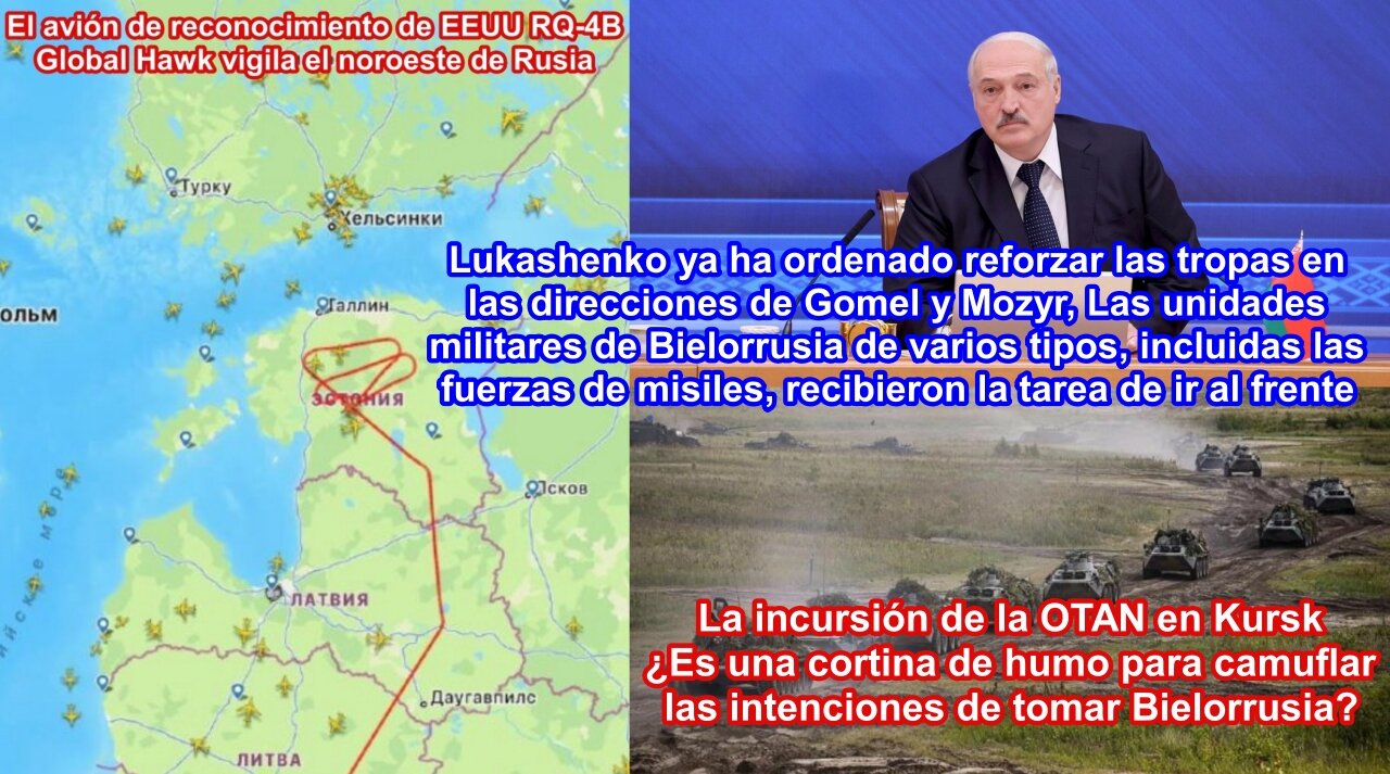 Lukashenko informa que ha derribado drones ucranianos y ordena al ejército que se dirija al frente