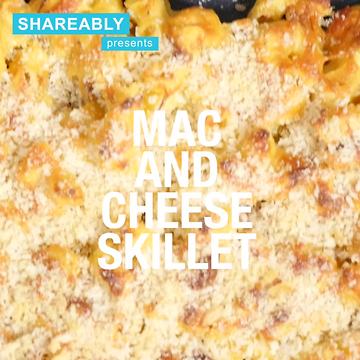 One pan mac & cheese skillet