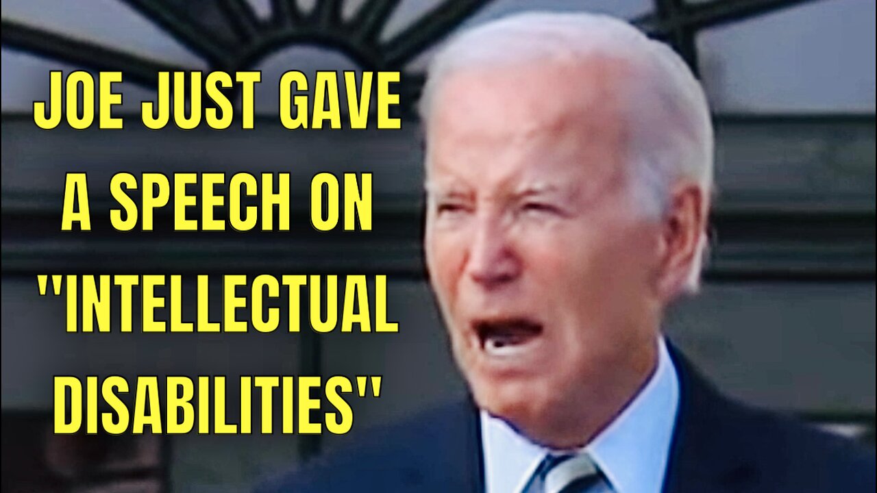 Joe Biden just gave a SLURRING & MUMBLING Disabilities Speech TODAY 🤦‍♂️