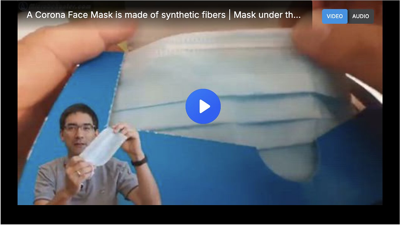 A Corona Face Mask is made of synthetic fibers | Mask under the microscope