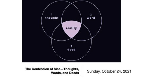 The Confession of Sins—Thoughts, Words, and Deeds - October 24, 2021