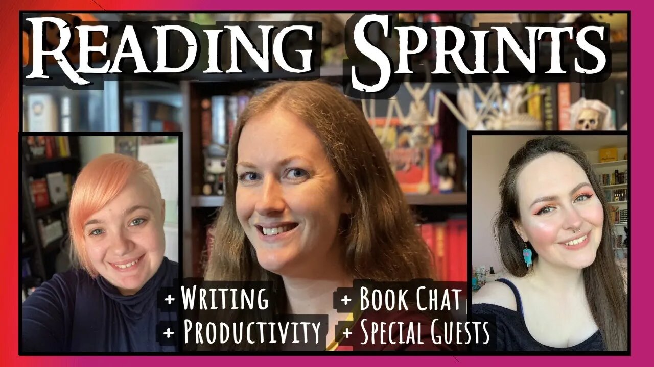 LIVE READING SPRINTS + guests: Lotti's Library & LizzielsElf ~ book chat & (productivity, writing)