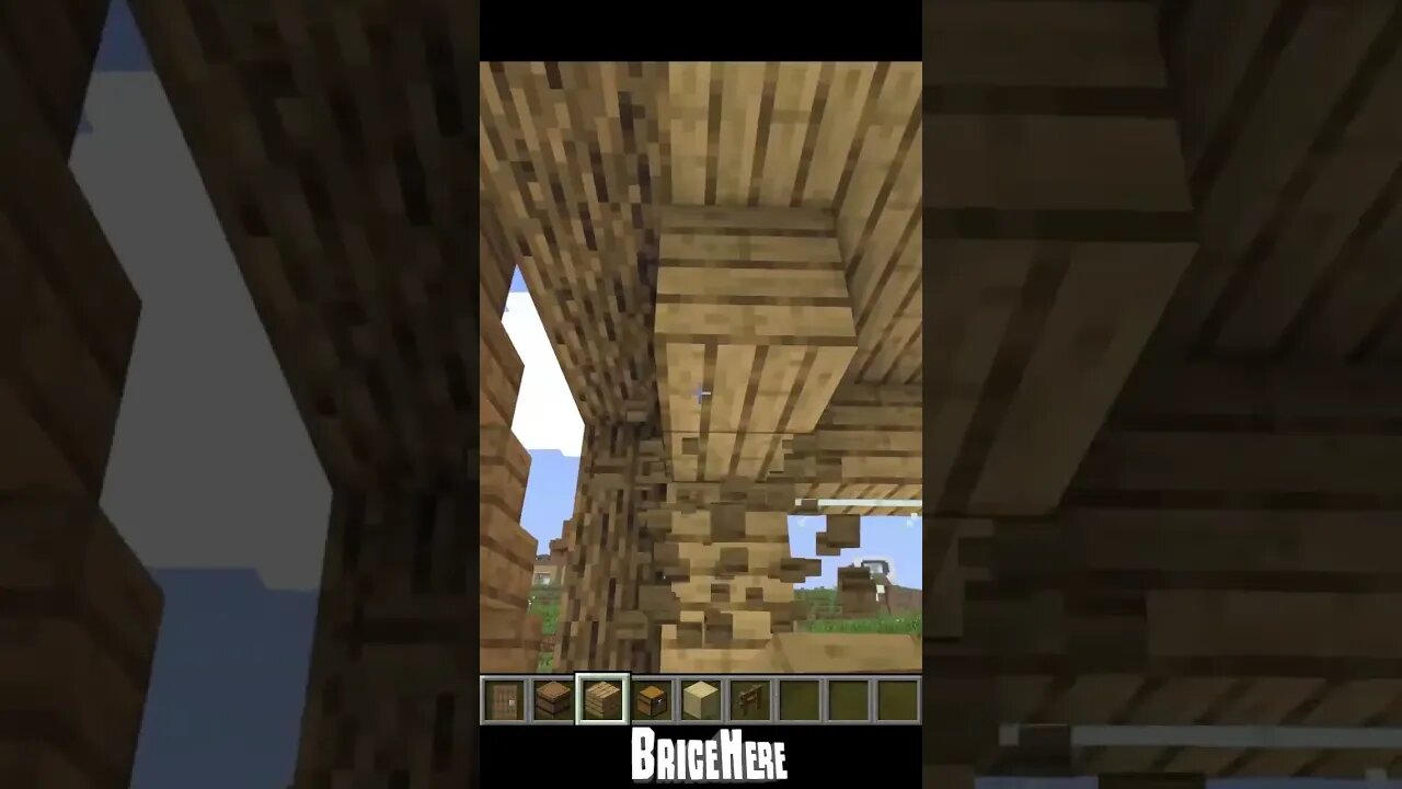 How to build a Wood House in Minecraft part 8 #shorts #short #minecraft #tutorial #howtobuild