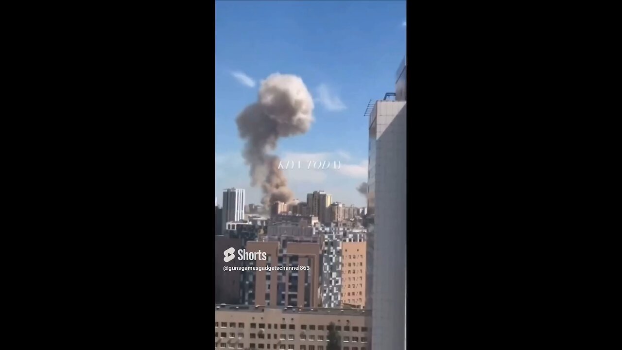 Ukrainian media released footage of a missile striking the Okhmatdyt Children's Hospital in Kiev.