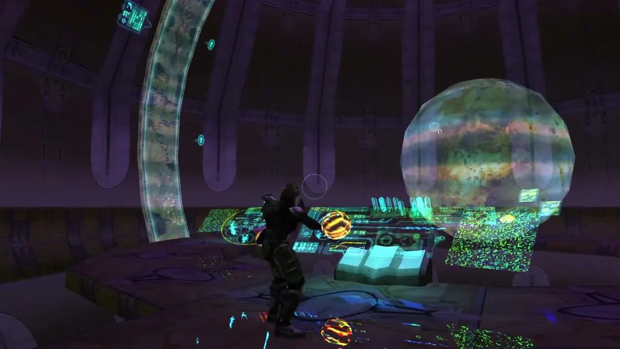Playing on the MacWorld 99 Halo map!