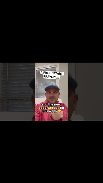 A FRESH START Prayer for Mondays! #christianmotivation #christianshorts #christianinspiration