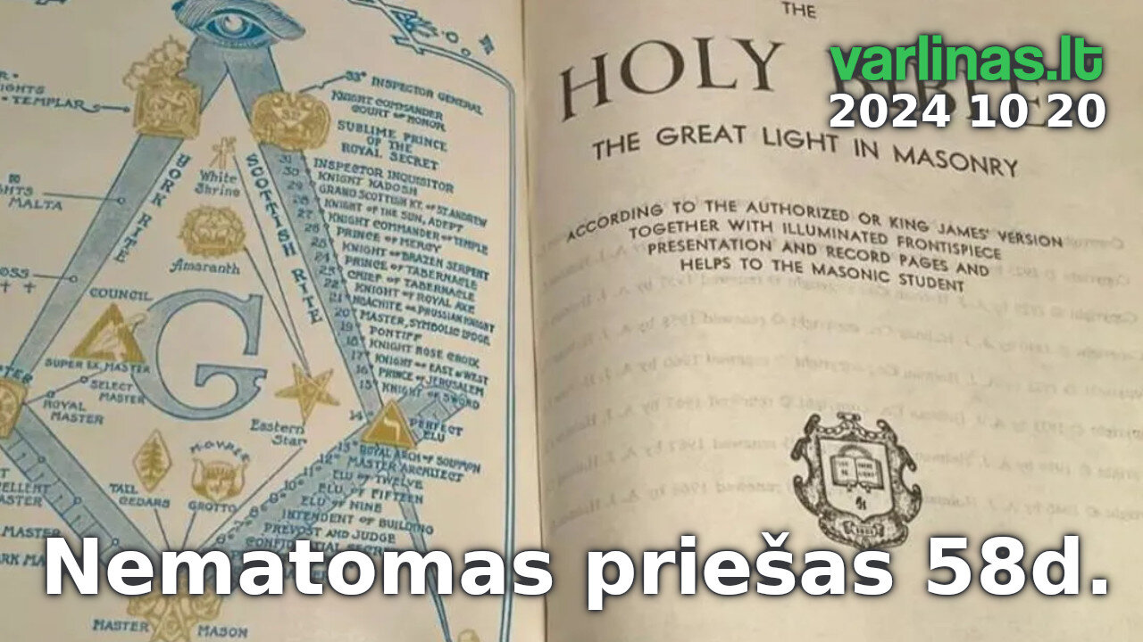 Varlinas tiesiogiai - 2024 10 20 - Nematomas priešas 58d. - Kai nutinka dešimtmečiai - Kl. / ats.