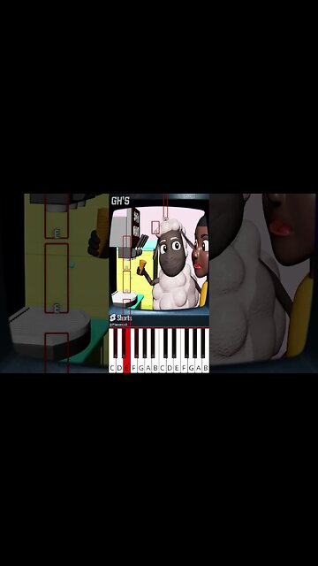 What the (@GH.S) AMANDA THE ADVENTURER ANIMATION - Octave Piano Tutorial