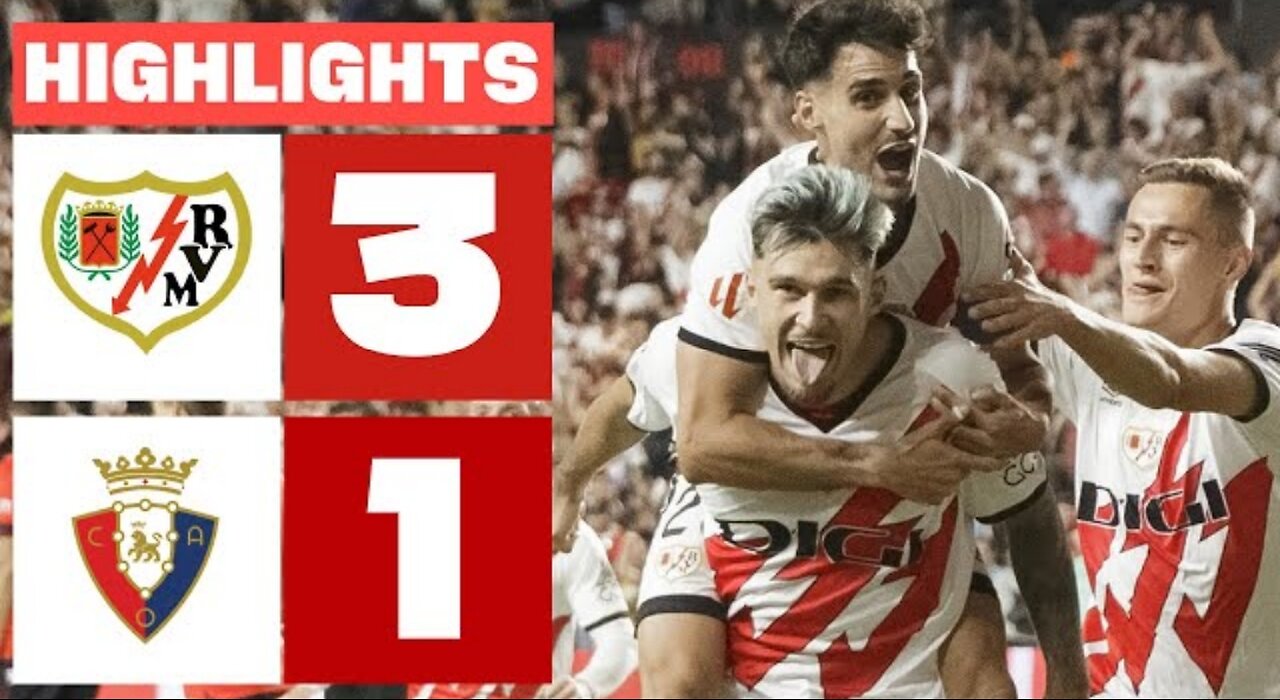 Laliga || Highlight Rayo Vallecano vs Osasuna 3-1 || 2023-2024