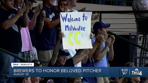 Brewers to honor beloved pitcher CC Sabathia