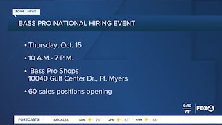 Bass Pro holiday hiring event