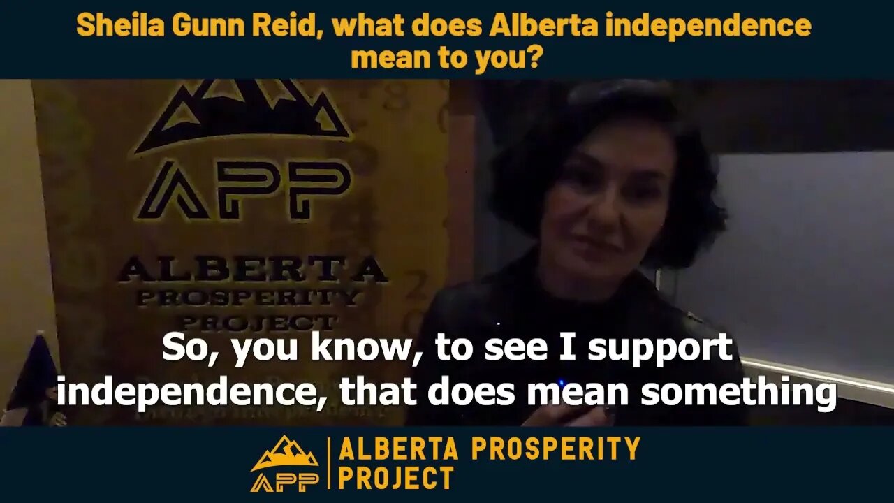 What does Alberta independence mean to Sheila Gunn Reid,?