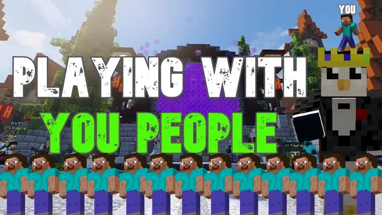 GAMING ON MINECRAFT SERVERS WITH YOU PEOPLE