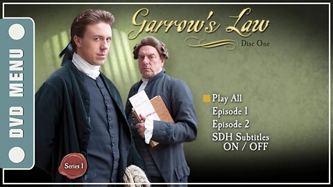 Garrow's Law - DVD Menu