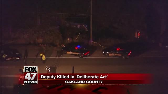 UPDATE: Oakland County Sheriff's Deputy killed during pursuit, may have been deliberate