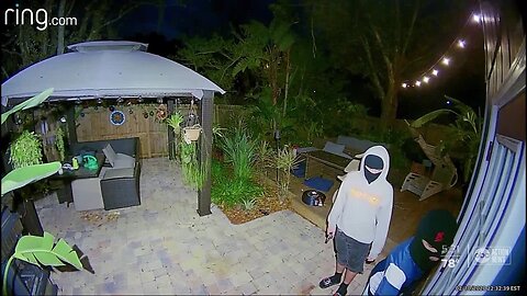 Ring camera captures two people in ski masks with a gun attempting to break into Holiday home