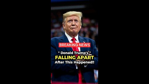 Is Donald Trump falling apart? You gotta watch this video.