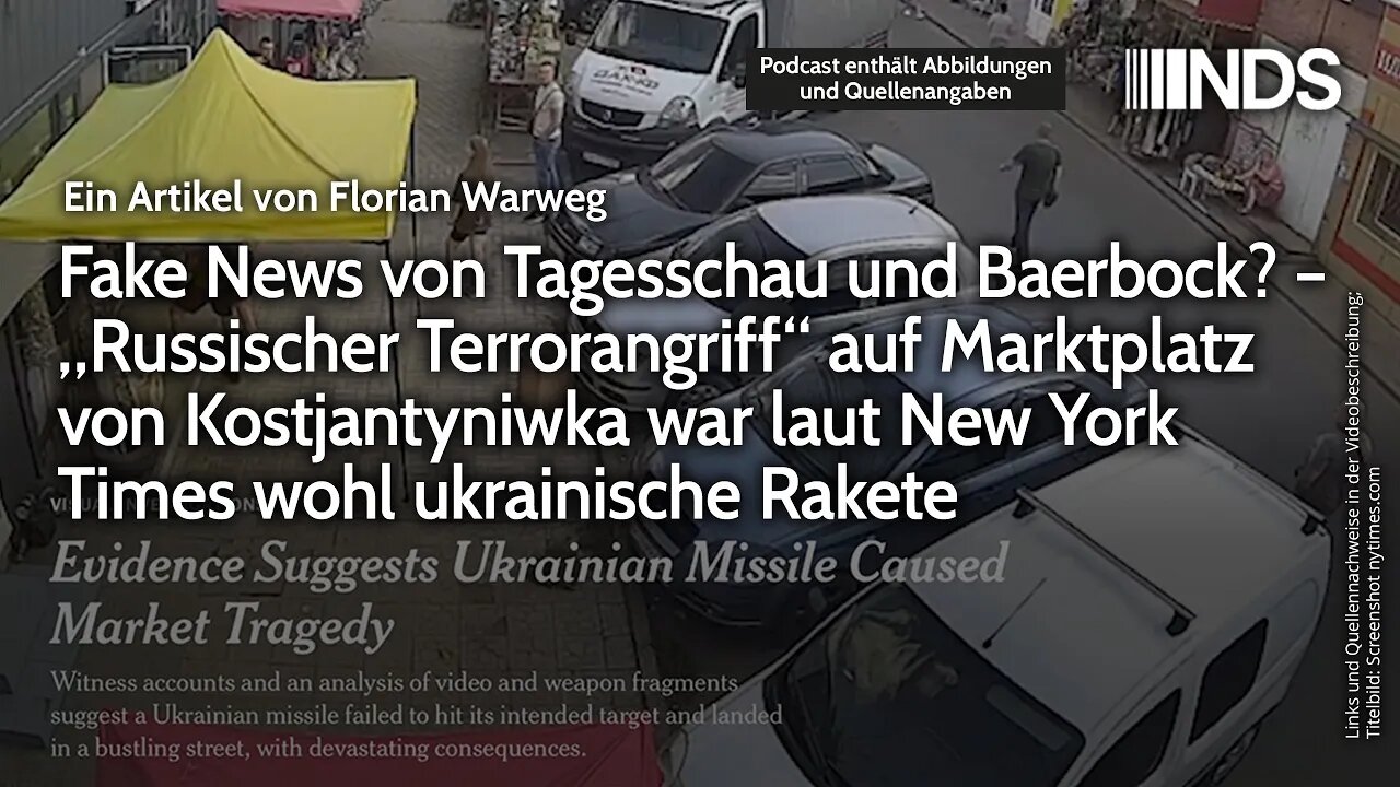 Fake News von Tagesschau&Baerbock? „Russischer Terrorangriff“ war laut NYT wohl ukrainische Rakete