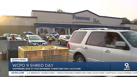 WCPO Shred Day at Furniture Fairs in the Tri-State