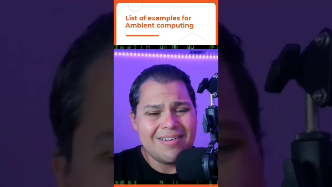 List of examples for ambient computing devices. #ai #artificialintelligence #iot #tech #techchannel