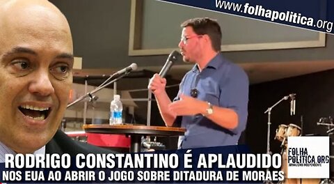 Jornalista Rodrigo Constantino é aplaudido nos EUA ao abrir o jogo sobre ditadura no Brasil e...