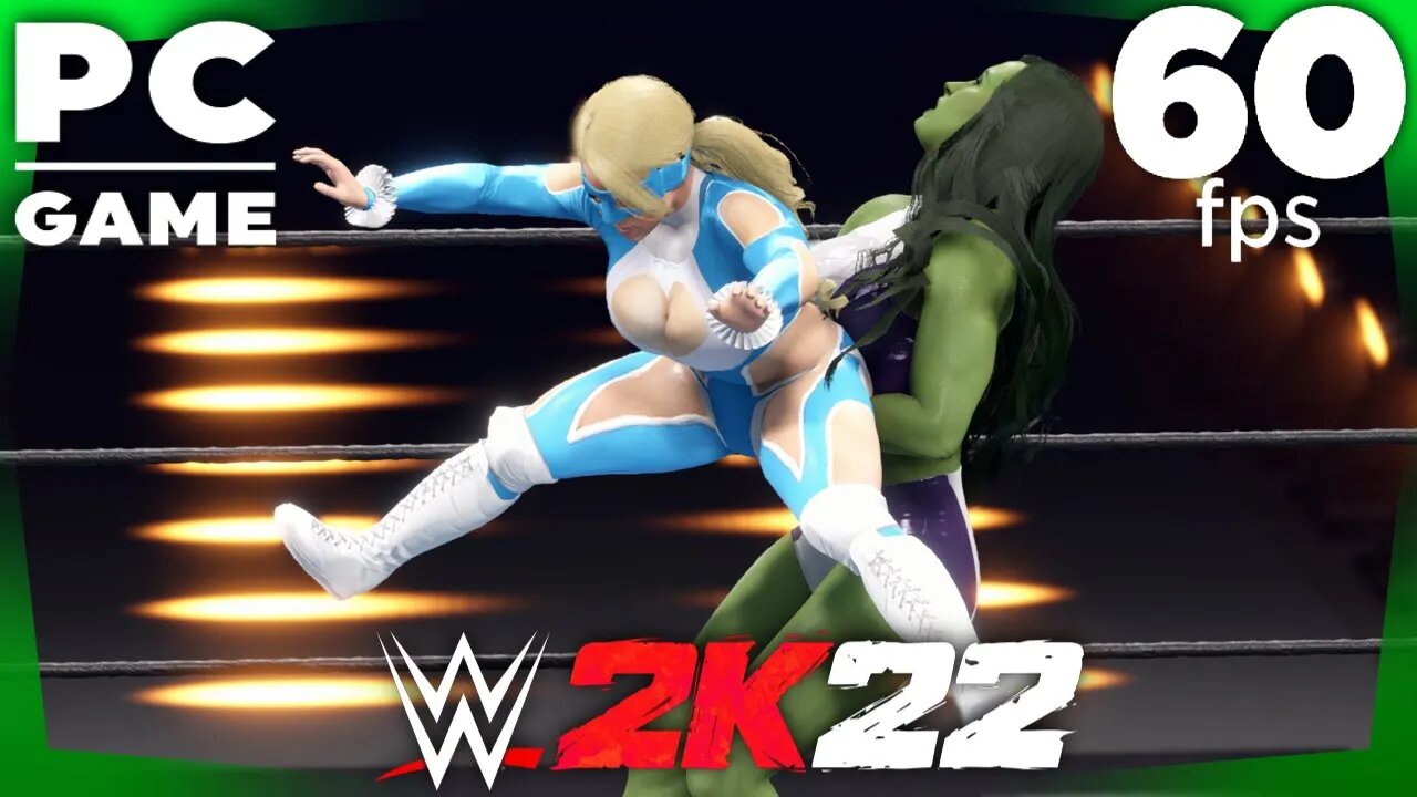 WWE 2K22 | RAINBOW MIKA V SHE-HULK! | Requested 2 Out Of 3 Falls Match [60 FPS PC]