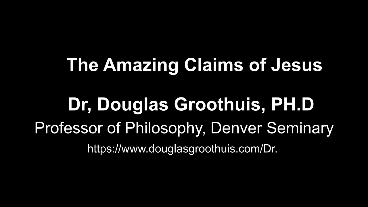 The Amazing Claims of Jesus