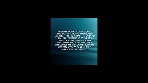 whoever welcomes one such child #biblebuild #bibleverse #bibleverseoftheday♥️💚💙💜🧡💛 #bible