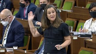 Freeland Ignores Question To Spread Her Narrative