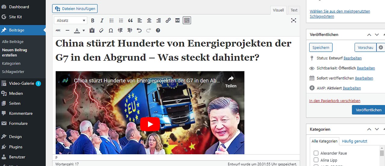 China stürzt Hunderte von Energieprojekten der G7 in den Abgrund