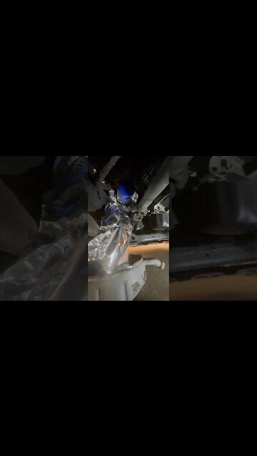 Oil change Tin foil #oil change# no mess# diy