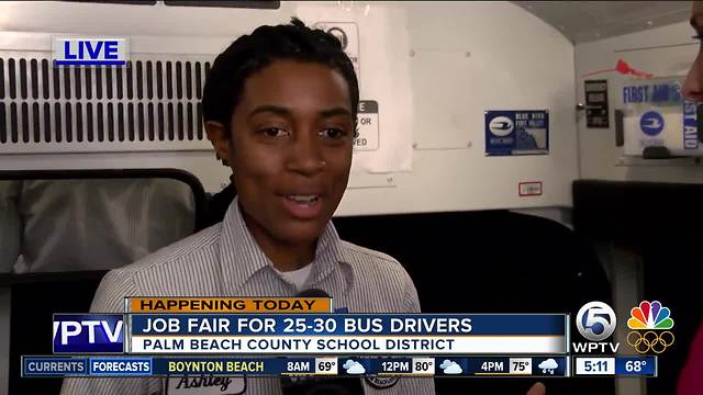 Palm Beach County school district holds bus driver job fair