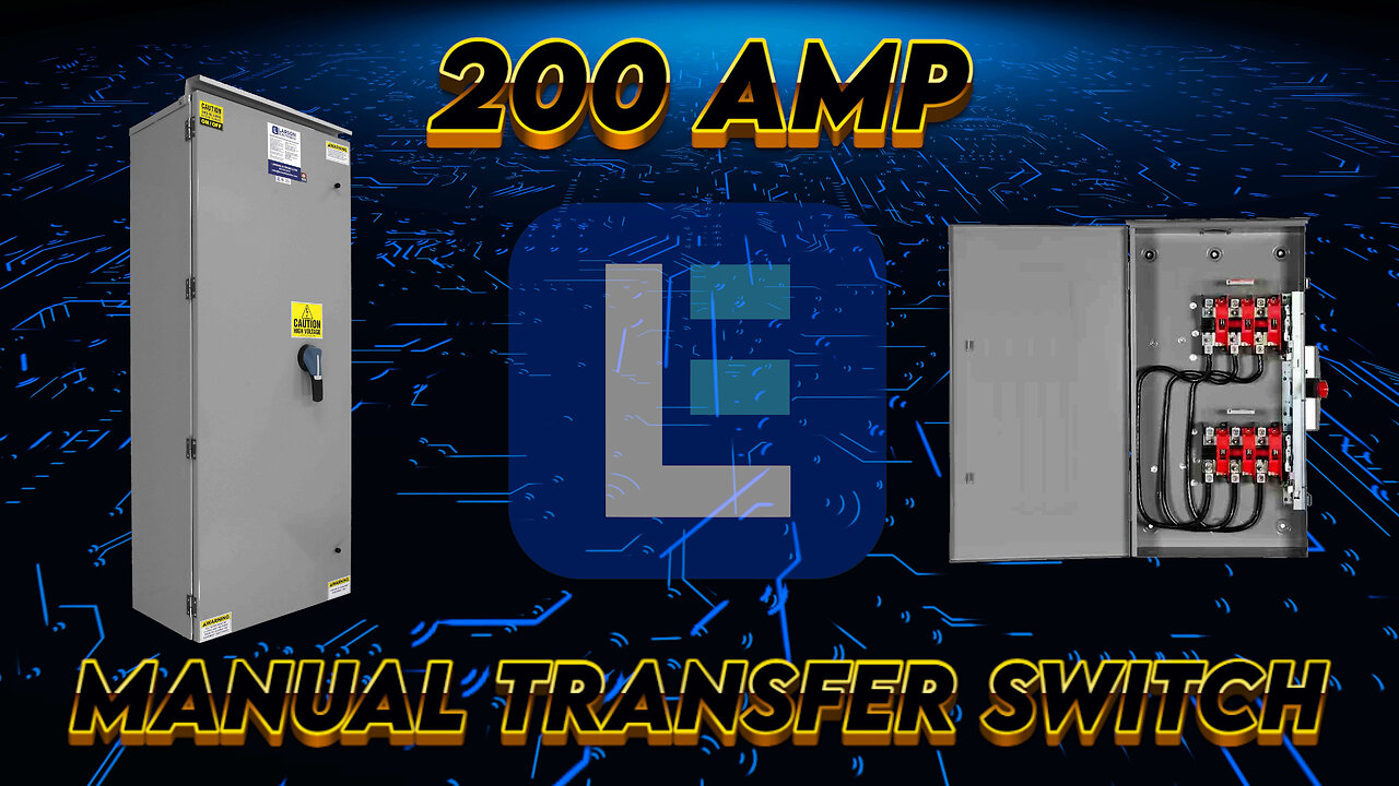 Manual Non Fused Transfer Switch - 200A 600V Rated 3 Phase NEMA 3R