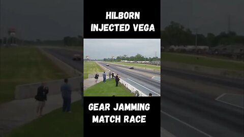 Hilborn Injected Chevy Vega Gear Jamming Match Race! #shorts