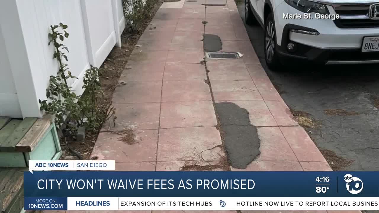 City won't waive fees as promised