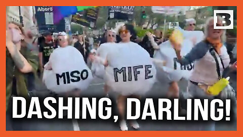 Dashing, Darling! Women Dressed as Abortion Pills March Across Chicago