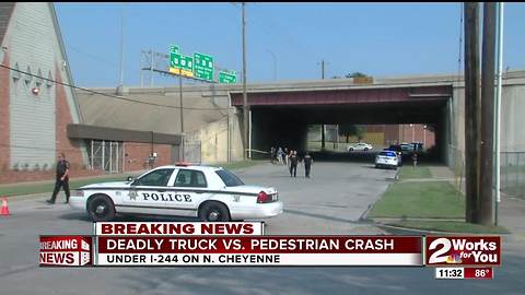 1 dead after 3 struck by pickup in Tulsa