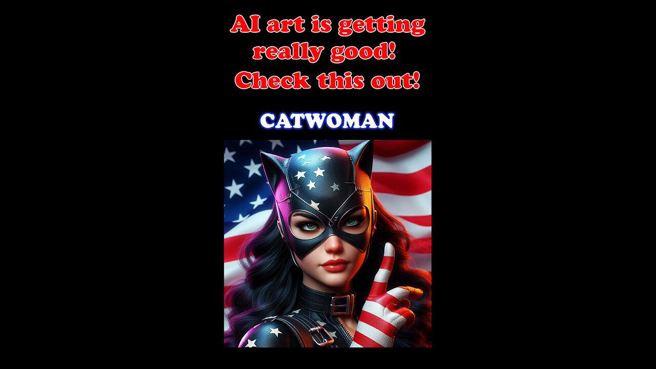 Digital AI art is getting shockingly good! Check this out! Part 31 - Catwoman - Number 2 of 2.