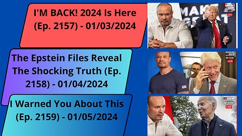 3 EPISODES THE DAN BANGINO SHOW (Ep. 2157)+(Ep. 2158)+(Ep. 2159)