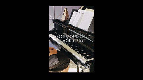 O God Our Help in Ages Past Piano Solo Hymn with lyrics