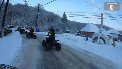 Frozen = Rush = 🥶🚀 = Snow = Ice = Race = ❄️❗️ATV = SSV = QUAD = MOTO❗️ Băiuț, = Maramureș = Day 1