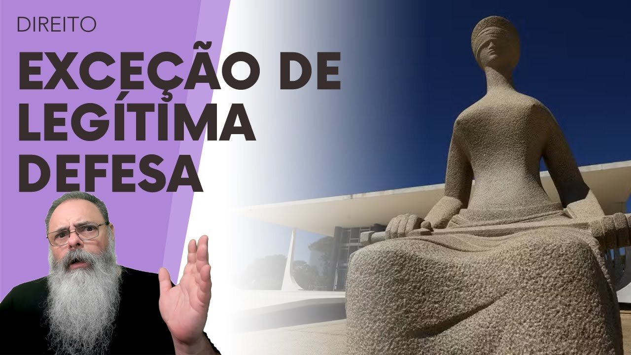 ESTADO de EXCEÇÃO em LEGÍTIMA DEFESA, a tese ABSURDA de quem NÃO QUER ADMITIR que ERRO está em TUDO