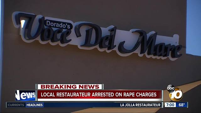 Local restaurateur arrested on rape charges