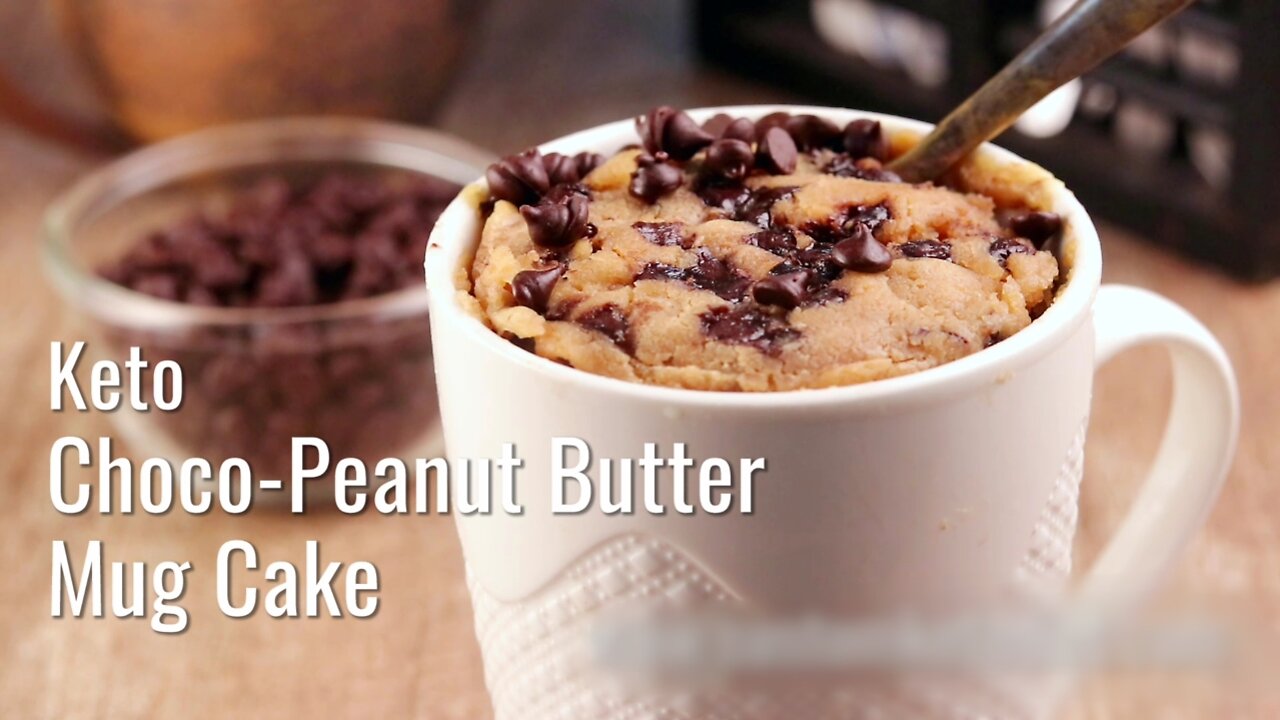 Keto Choco-Peanut Butter Mug Cake For Weight Loss Diet