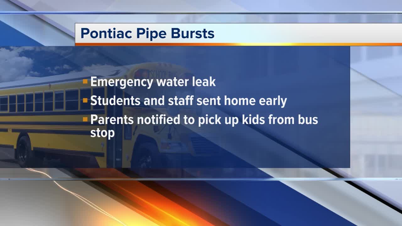 Pontiac school closed today to due emergency water leak