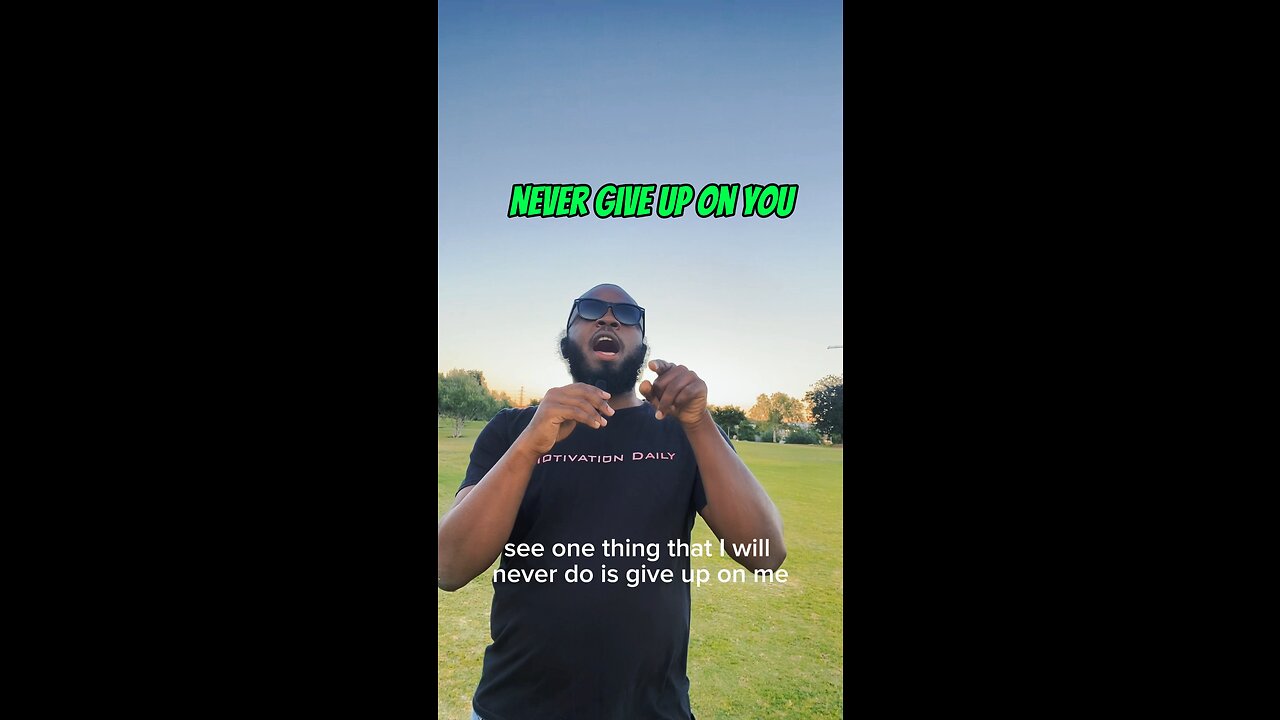 Never Give Up On You #dayodman #motivation #selfdetermination #keepgoing #eeyayyahh