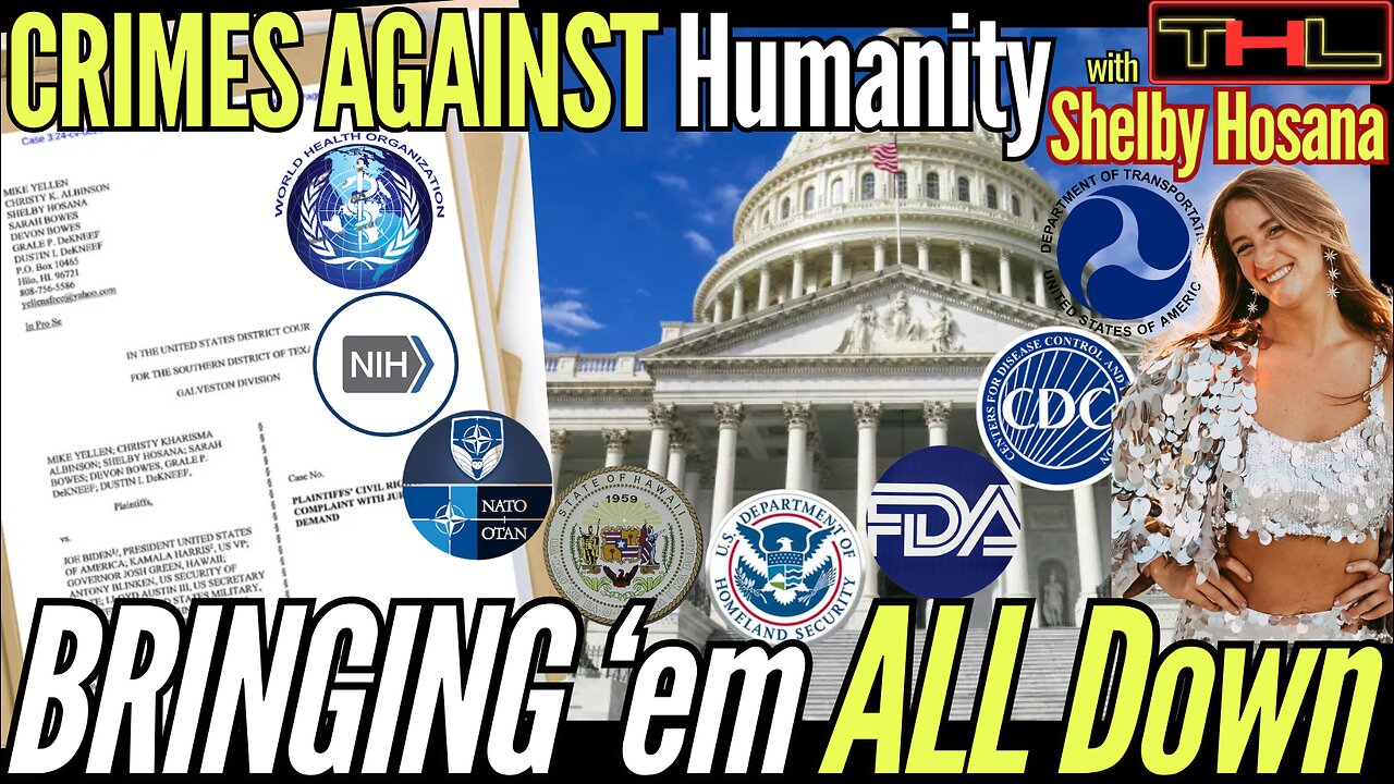 Multiple Gov Agencies & Pharma companies Hit w MASSIVE Lawsuit for anti-human Crimes! w SHELBY HOSANA